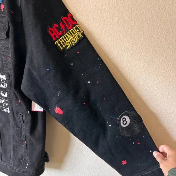 AC/DC Reason World Tour Commemorative black denim jacket XL & Pants jeans 40 - Picture 6 of 12